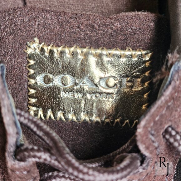 Coach Remonna Canvas & Suede Signature C Logo Sneakers - Picture 10 of 11